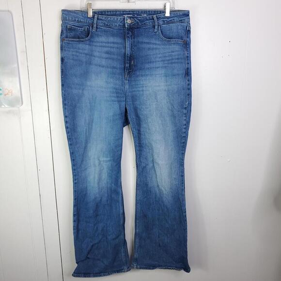 Old Navy Jeans Womens 16 Highest High Rise Flare Modest Mature Stretch Casual - Picture 1 of 12
